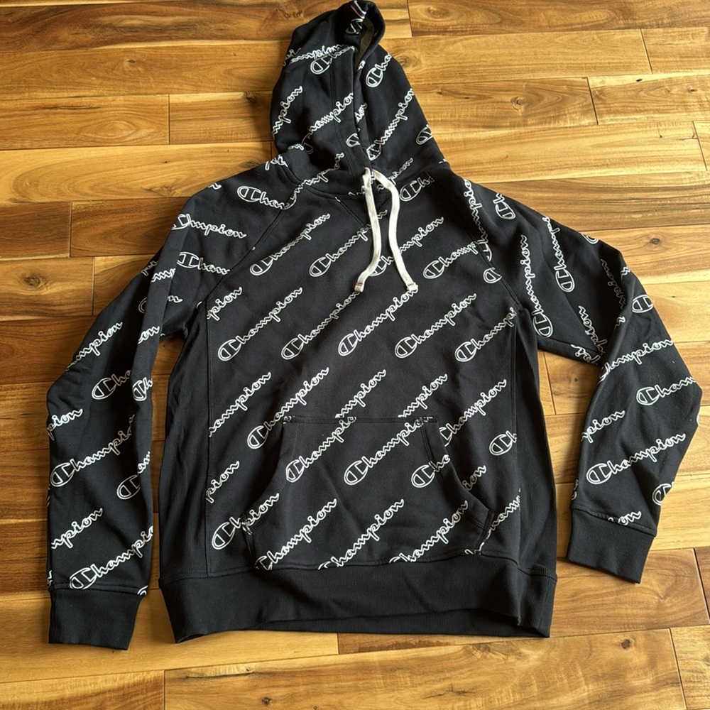 Heritage all over print pullover fleece hoodie